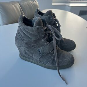 Ash Women's Gray Wedge Sneakers